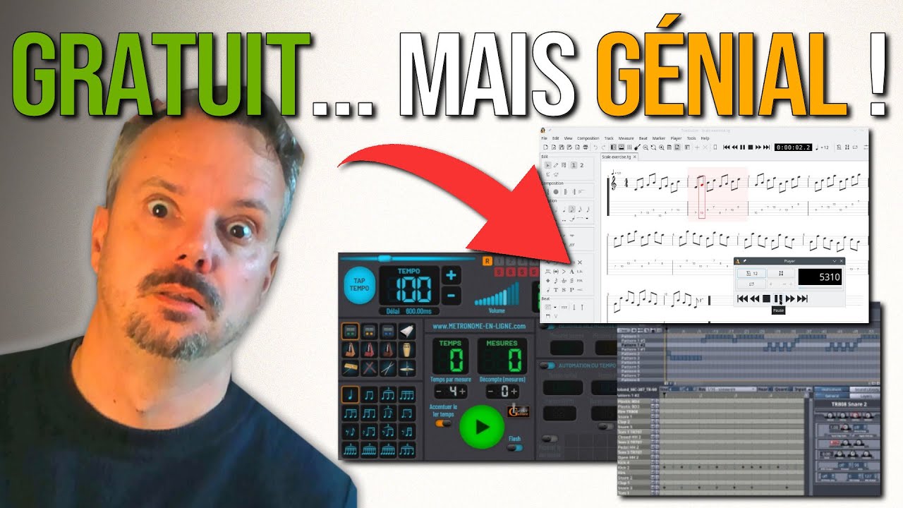 5 Logiciels GRATUITS pour la GUITARE – part 1 (Apprentissage, Composition, Enregistrement, Théorie)