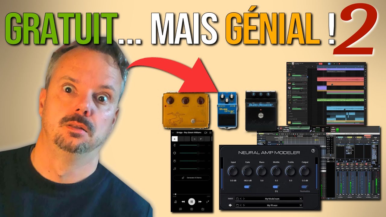 5 Logiciels GRATUITS pour la GUITARE – Part 2 (Modélisation, Enregistrement, Pedalboard, Pratique)